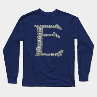 Tahitian Pearl Skull Monogram E Long Sleeve T-Shirt